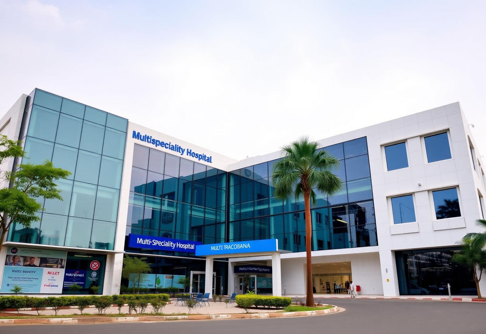 Rajvanshi Hospital multi-speciality hospital building in Gorakhpur, Uttar Pradesh